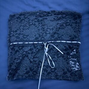 Hollister Black Lace Tube Top